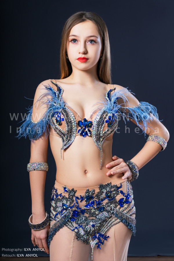Professional bellydance costume (classic 169a)